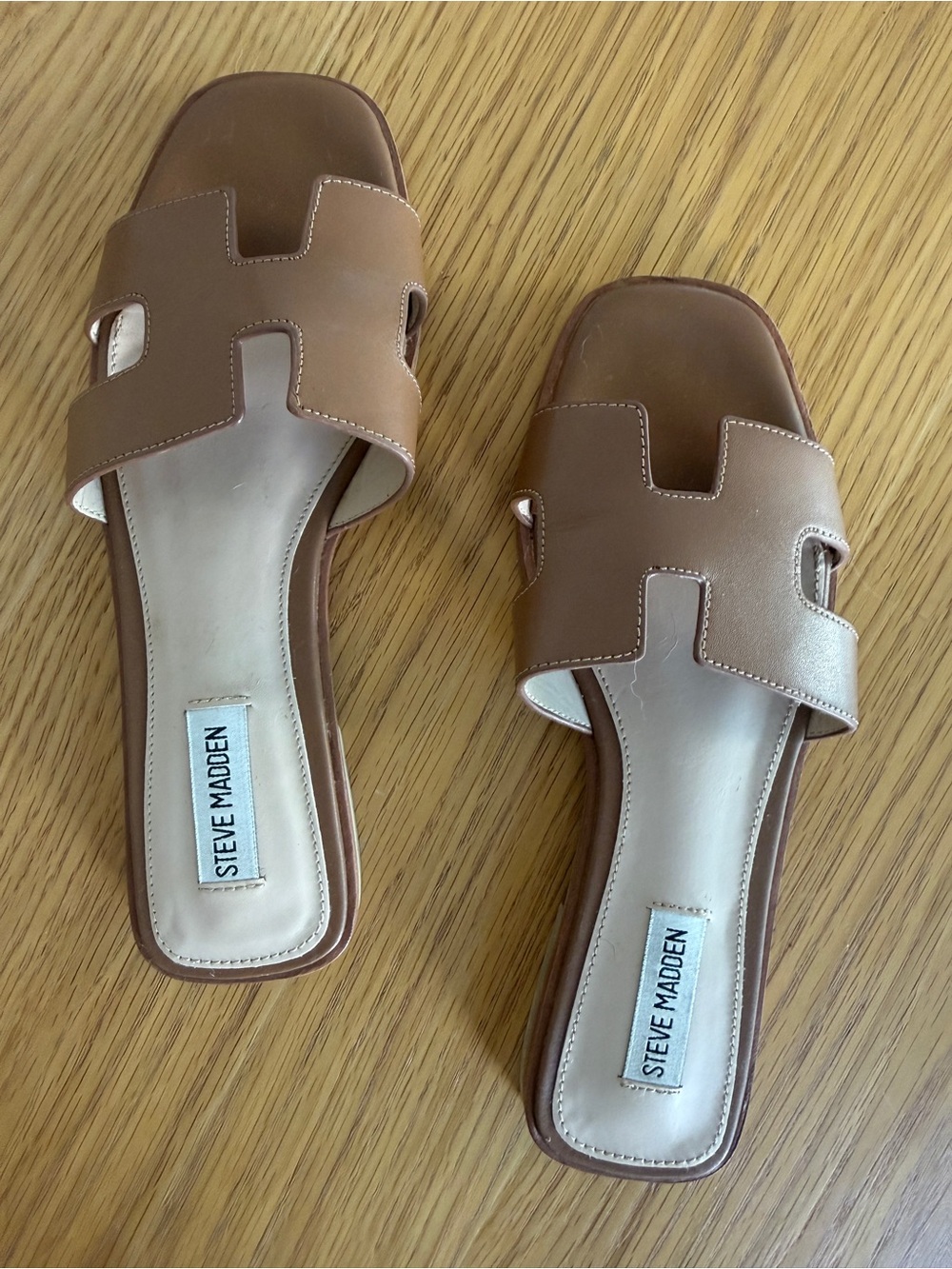 Steve Madden Women’s Brown Slide Sandals Size 8